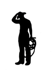 COWBOY/ COWBOY’S RIDING, ROPING, & HANGING w/ FRIENDS SILHOUETTE DIE CUT/ CUTS