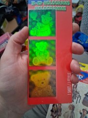 Sticker Zone 3-D Hologram Bear Theme Holographic Stickers New Sealed