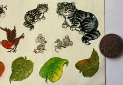 FAMILY TREE Stickers(46pc) Highlights•Leaves•Squirrel•Bird •Cat•Mouse•Relatives