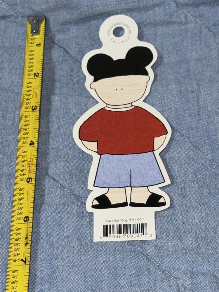 🎅🏻 Scrapbook Die Cut Friends My Minds Eye Vacation Boy 441901 Year 1999 Rare