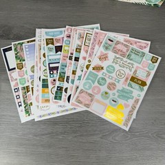 ZICOTO Greenery Sticker Set Lot of 2 Packs (1 unused & 1 partial) Scrapbook