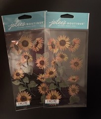 Set Of 2: Jolee’s Boutique Dimensional Stickers-Sunny Sunflowers