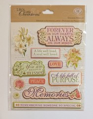 The Wake Funeral Service Memorial Scrapbook Stickers By Life’s Little Occasions