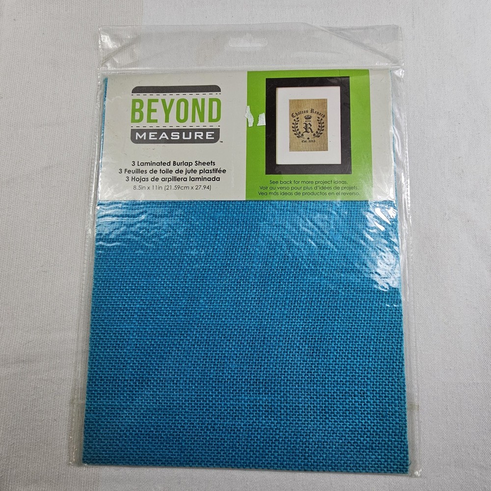 Laminated Burlap Craft Sheets Package Of 3 Beyond Measure Blue Scrapbooking