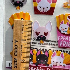 Sticko Stickers FRENCHIE FRIES Scrapbooking EK Success 10 Pieces 52-01645