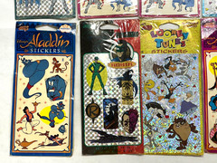 Lot of 10 Vintage 90s Stickers – X-Men VR Troopers Looney Toons Aladdin – Sealed