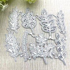 8Pcs Leaf Metal Die Cuts Compatibility Scrapbooking Embossing Card Making