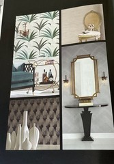 ANTONINA VELLA ART DECO WALLPAPER SAMPLE BOOK/ PAPER CRAFTS