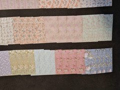 100pc Vintage Scrapbooking JJ Craft Papers Nice Floral Pack 3 1/4 X 3 1/4 In
