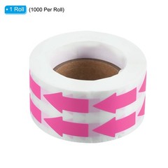 Arrow Sticker 1.2×0.6, 1000 Pcs Adhesive Color Coding Decal for Gas Flow Dire…