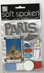 MAMBI Soft Spoken 3D stickers PARIS KIDS France Theme 95798 Fast FREE Ship!