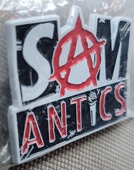 Vintage Samantics Podcast Swag Stickers & Pinback Button NICE Advertising Lot