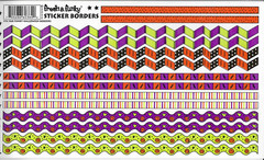 Borders Luvin’ Lime Orange Green Purple Black11.25″ Border Fresh Funky Stickers