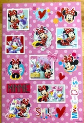 Minnie mouse Stickers Disney 3 sheets Free Shippping sale