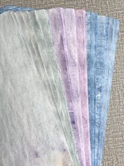 50 pcs Hand Dyed Paper, Mixed Media Paper, Junk Journal Scrapbook Supplies
