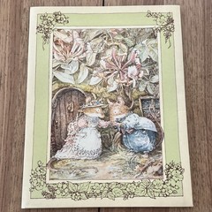 Vintage / Rare New Brambly Hedge greeting cards, seals and folder 1982/1983/1984