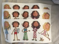 Me & My Big Ideas MAMBI Sticker ~ Assorted Big Girls 7 Girlfriends 3 Full Sheets