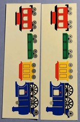 Mrs. Grossman’s Transportation Train Multicolor Stickers 2 Strips Scrapbooking