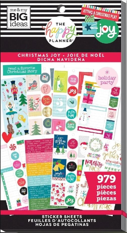 Happy Planner mamBi Value Pack Stickers CHRISTMAS JOY PPSV-157 NEW! 979 pcs