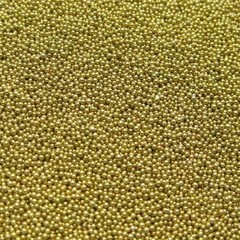50Gram Light Gold Glass Micro Beads Microbeads No-hole Embellishment+Storage Box