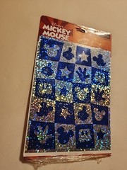 Vintage Disney Heartline Hallmark Mickey Mouse Sparkling Stickers (New) #71