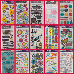 EK SUCCESS STICKO-ANIMALS-FLOWERS-ALPHBETS-PHRASES-SYMBOLS-SCRAPBOOK STICKERS