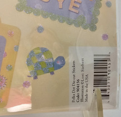 NIP Daisy Hill POLKA DOT Die-Cut Stickers use w/ Baby Polka Dot Pig & Polka Dot