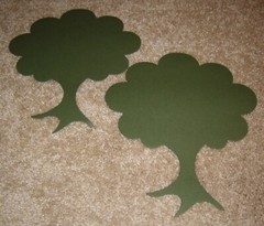 Summer Tree Diecut(2) ~ AccuCut Design….Green Cardstock