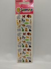 Vintage Sandylion Kromekote Zoo Jungle Safari Wild Animals Mini Stickers