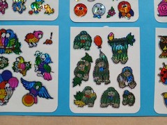 Vintage 1980s Prism Sticker Lot 12 Vending Sheets Unicorn Gorilla Snail Frog BJ