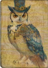 Huge Lot of Junk Journal Art Cards, Steampunk Animals 31pcs, 4″ x 6″