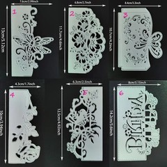 Lace rose flower border envelope edge metal cutting dies cut machine cutter die