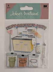 RARE Jolee’s Getting Your Shots Baby’s 1st Doctor’s Visit Scrapbooking Stickers
