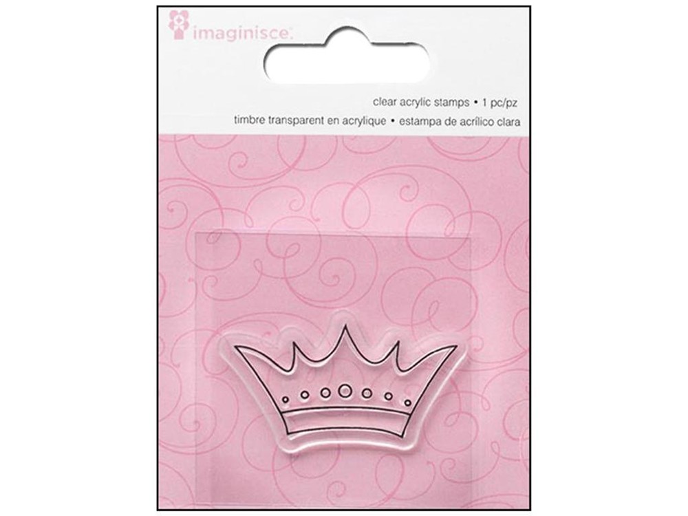 Imaginisce Clear Acrylic Stamps Adorable «Princess Crown» 400626