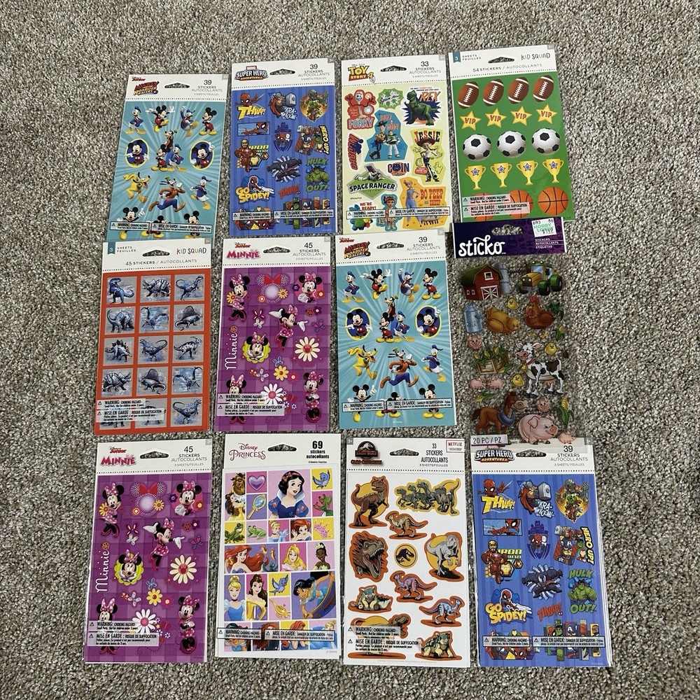 Huge Lot Stickers Kit Set Planner Craft Scrapbook Variety Of Themes | 450+Pcs.