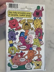Vintage Mr. Men & Little Miss 3M Scratch & Sniff Stickers- Grape