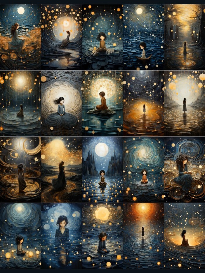 20 Pcs Daughter Of The Moon Tags Junk Journal Scrapbook USA