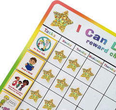 1 Inch Gold Star Stickers with Glitter Holographic Pattern, 500 Pcs Sparkling Se