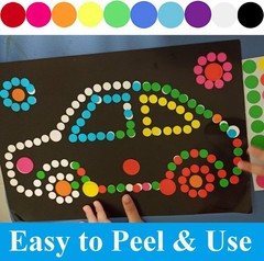700 PCS Dot Stickers 3/4 Inch Color Coding Labels Round Colored Dot Stickers,…