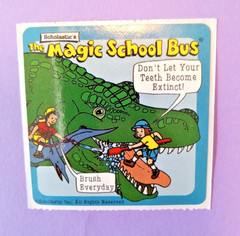 vintage Scholastic The Magic School Bus sticker module