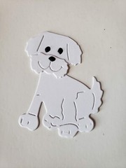 Any 2 Cute Dogs Cardstock die cuts scrapbook cards