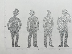 Die Cuts Gentleman Silhouette 14 Pieces *You Choose Color* Foil Mirror Glitter S