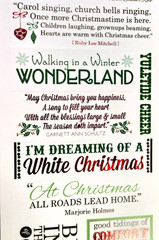 Momenta Christmas Phrases Clear Foil Accents Traditional 12″ 2013 NOS Scrapbook