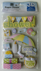 Paper House 3D Sticker-Variations-Baby Shower, Little Monkey, Mommy’s Little Man
