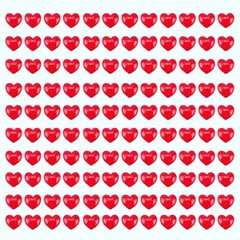 FAZHBARY 120 PCS Red Heart Resin Flatback Plastic Mini Bulk