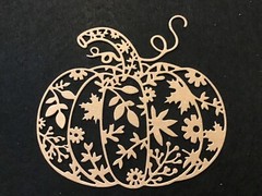 Large Fancy Fall Pumpkin Die Cut Embellishments 4” x 4-1/4” Choose Color 5 pcs