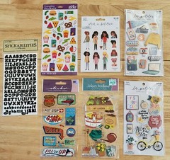 Lot Of 7 New Stickers for Scrapbooking & Crafts Gifts College Road Trip Summer