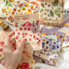 120 Sheets Vintage Floral Scrapbook Papers Journaling Scrapbooking Supplies Kit