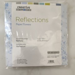 Creative Memories Reflections Paper Flowers 64 Pack Scrapbooking Embellishments