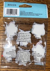 RARE Jolees Pinecone Owl Repeats Google Eyes Santa Hat Bow Christmas 3D Stickers